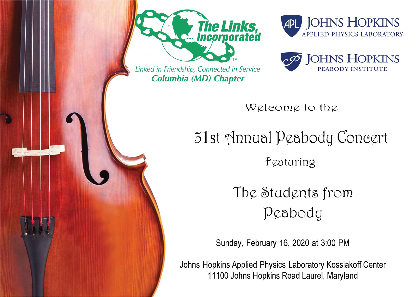 Columbia (MD) Links > Events > Events > 30th Annual Peabody